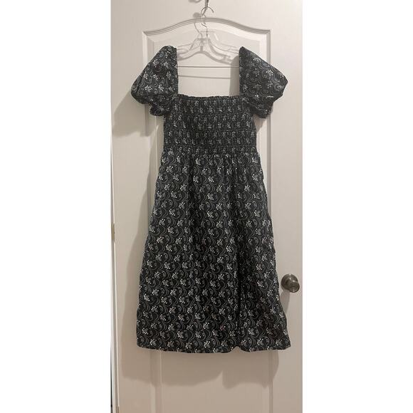 J. Crew Short-sleeve smocked dress in starry swirl - Picture 2 of 8